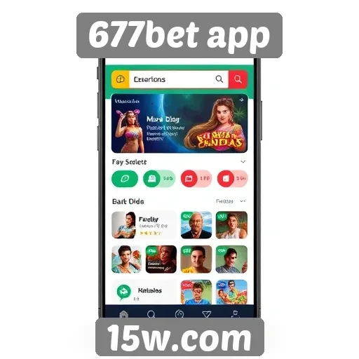 Interface do 677bet app é intuitiva e fácil de navegar